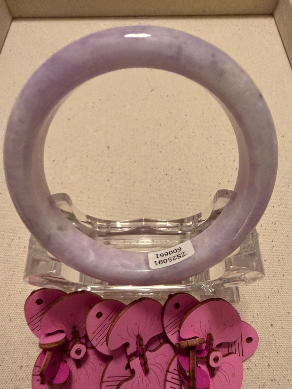 Burmese Lavender Jade Bangle Bracelet